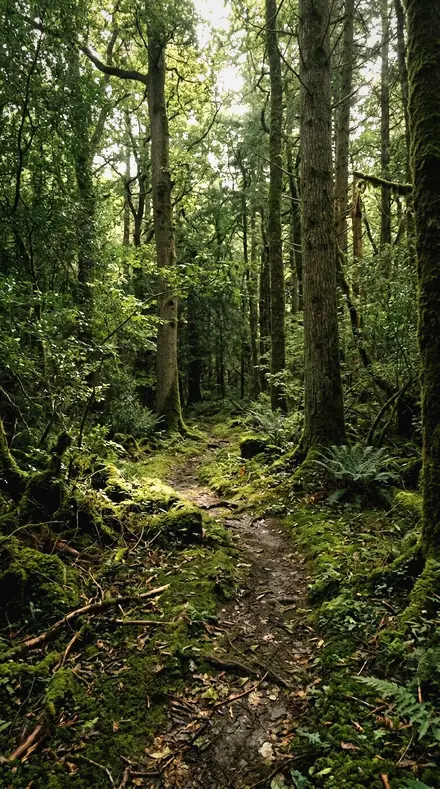 Grey Hour applied to Forest trail