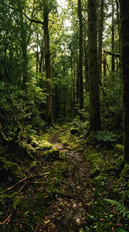 Shoreline Map applied to Forest trail