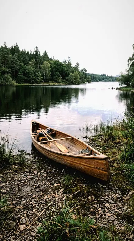 Paint Depth applied to Lake canoe