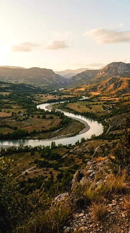 Shoreline Map applied to Landscape 001 river golden