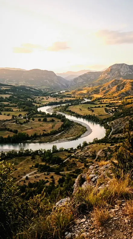 Brass Burnish applied to Landscape 001 river golden