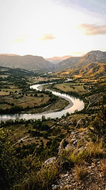Paint Depth applied to Landscape 001 river golden