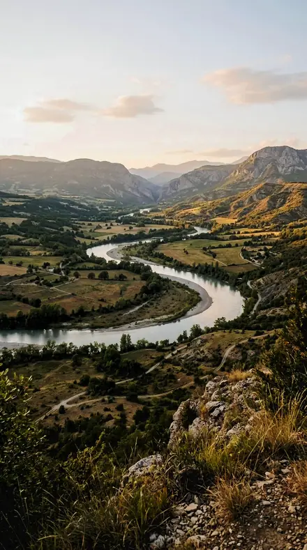 Chicane Sweep applied to Landscape 001 river golden