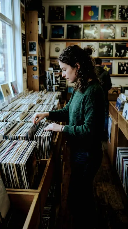 Electric Sheen applied to Record shop
