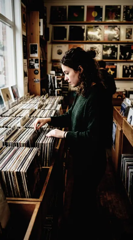 Shadow Half applied to Record shop