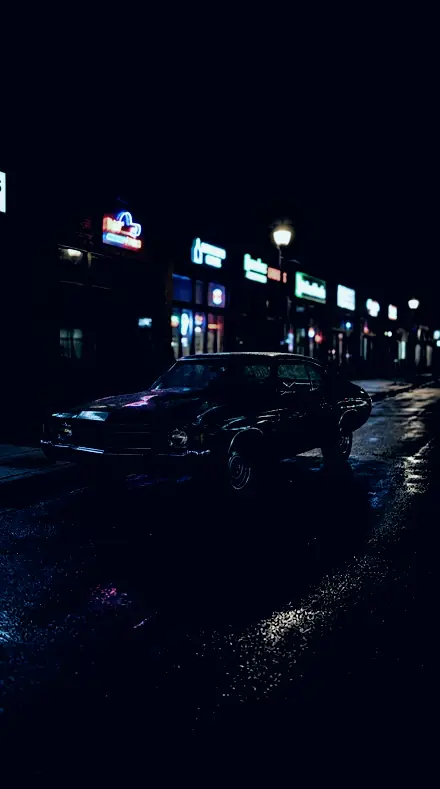 Vapour Cast applied to Classic car neon