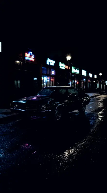 Vapour Glow applied to Classic car neon