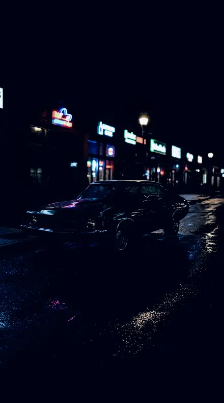 Tint Cut applied to Classic car neon