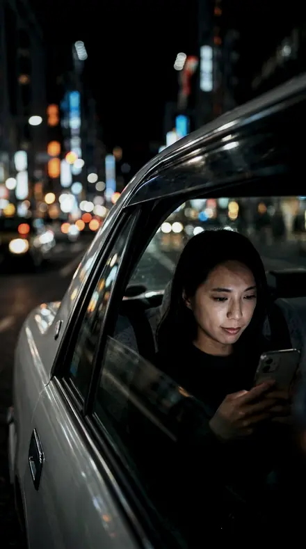 Halo Cure applied to Taxi night window