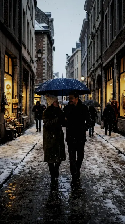 Frame Gilt applied to Snow street couple