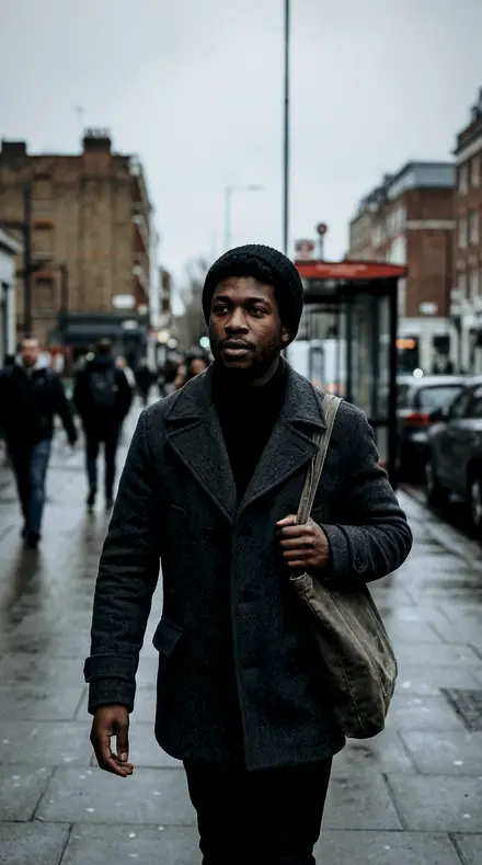 Halo Cure applied to Street portrait black man
