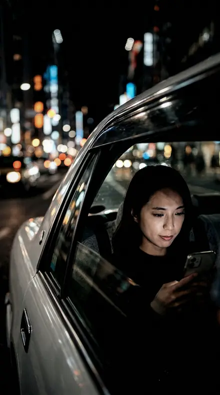 Specular Skin applied to Taxi night window