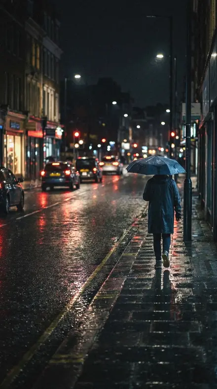 Late Set applied to Rain street reflections