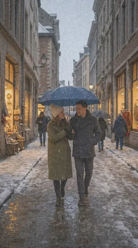 Matte Sheet applied to Snow street couple