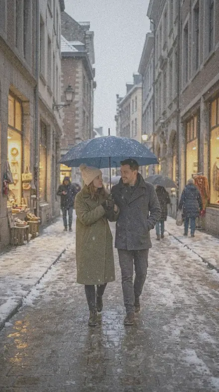 Rag Paper applied to Snow street couple