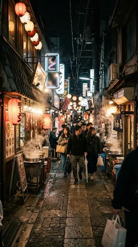 Before: Ramen alley neon