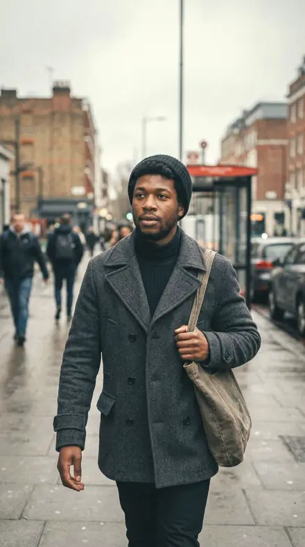 Kettle Spout applied to Street portrait black man