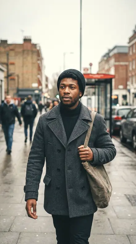 Pantry Shelf applied to Street portrait black man