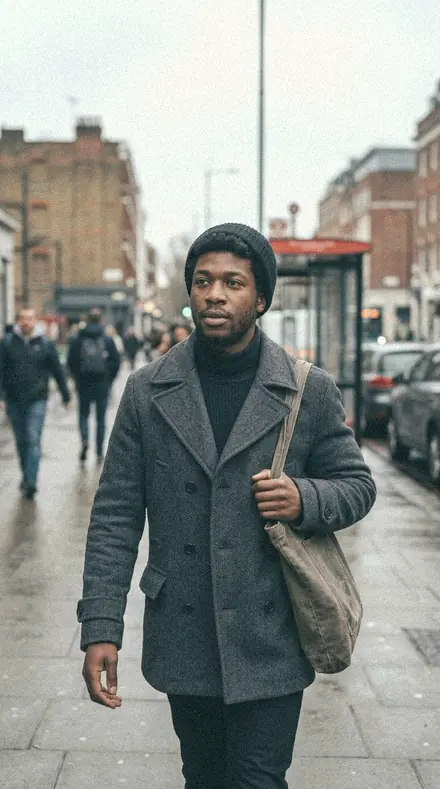 Muted Shore applied to Street portrait black man