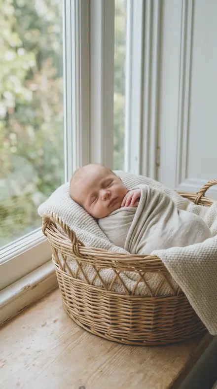 Paper Round applied to Newborn basket