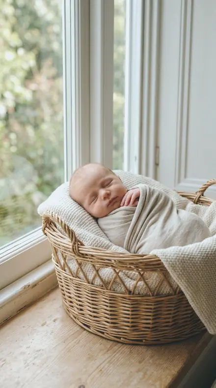 Hedge Row applied to Newborn basket