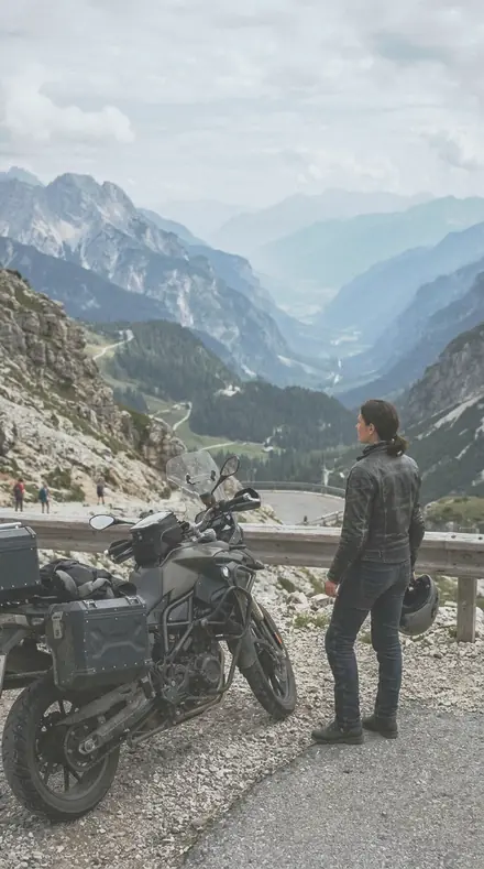Staple Line applied to Motorcycle pass