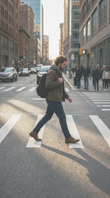 Staple Line applied to Street walk