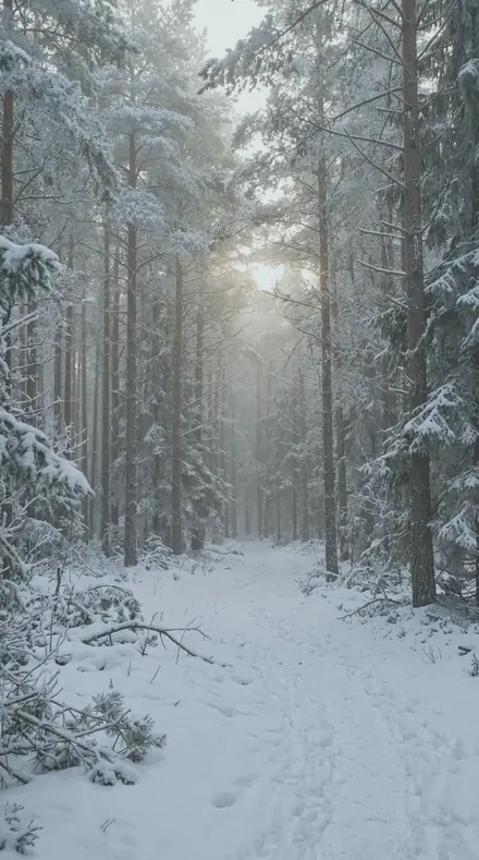 Bar Flare applied to Frosted pines