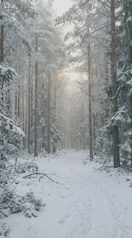 Cylinder Bloom applied to Frosted pines