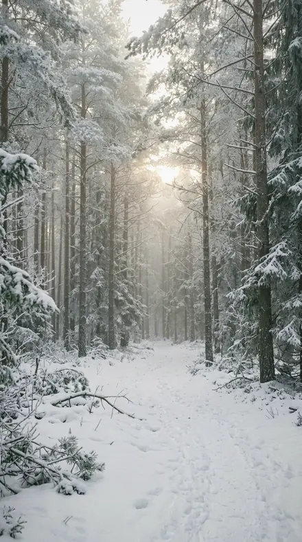 Rose Cane applied to Frosted pines