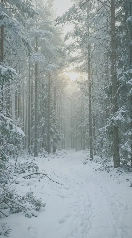 Pine Haze applied to Frosted pines