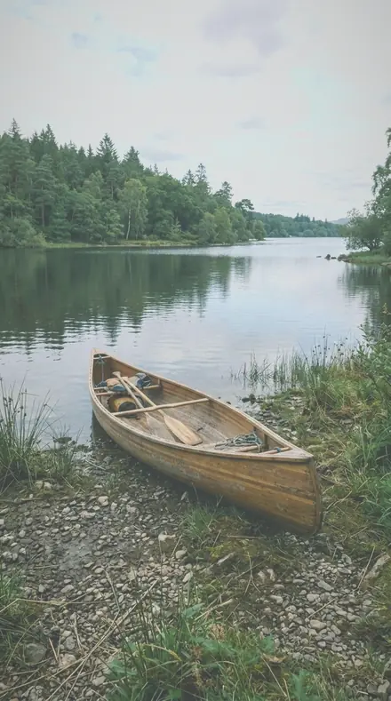 Pine Haze applied to Lake canoe