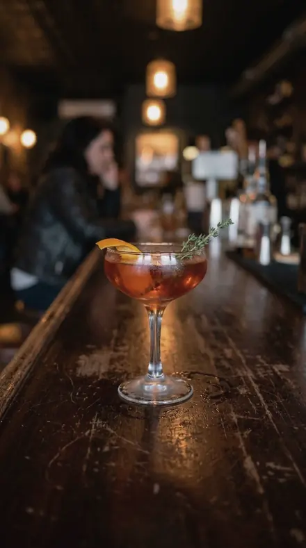 Juniper Shred applied to Cocktail bar