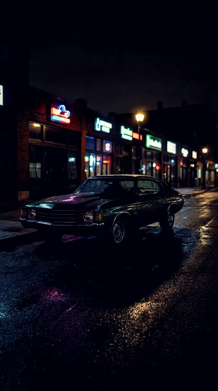 Tree Crown applied to Classic car neon