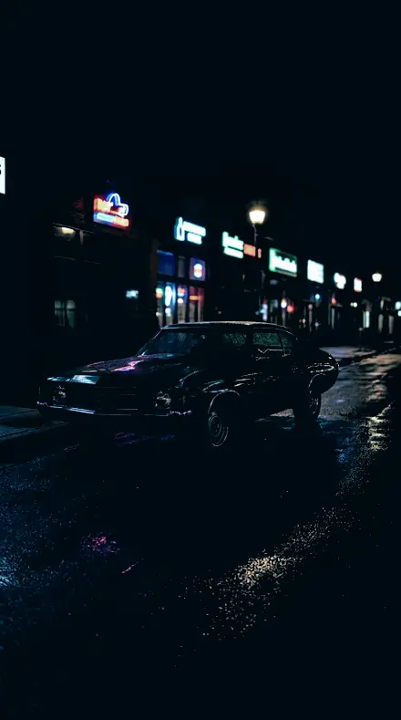 Sodium Wash applied to Classic car neon