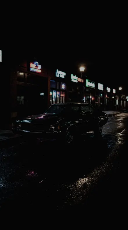 Peak Shadow applied to Classic car neon