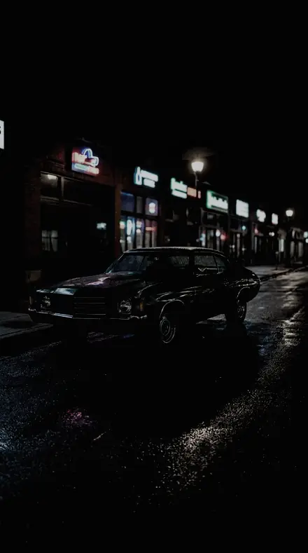 Quarter Face applied to Classic car neon