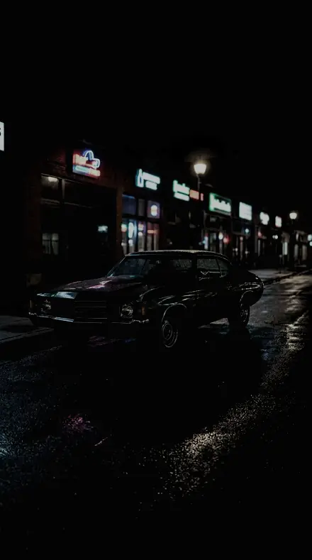 Face Relief applied to Classic car neon