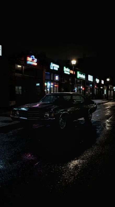Sculpture Court applied to Classic car neon