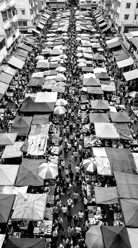 Iron Sky applied to Market crowd