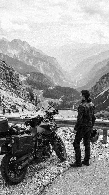 Bromide Paper applied to Motorcycle pass