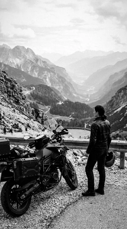 Mile Zero Mono applied to Motorcycle pass