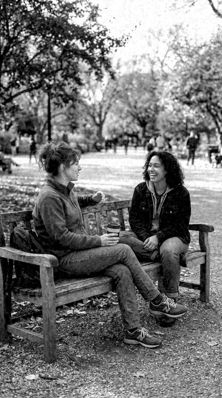 Field Note applied to Friends bench