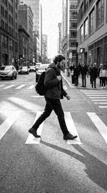 Test Strip applied to Street walk