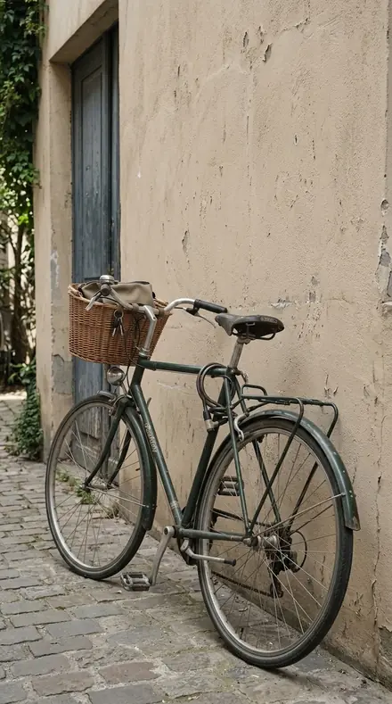 Before: Bike lean