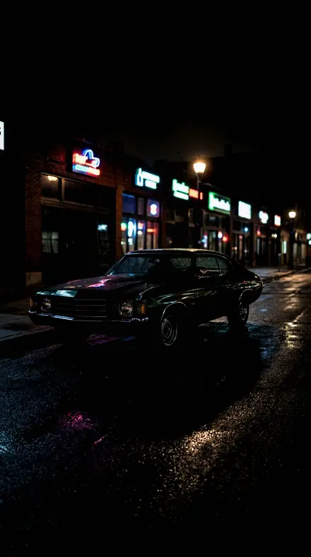 Short Turn applied to Classic car neon