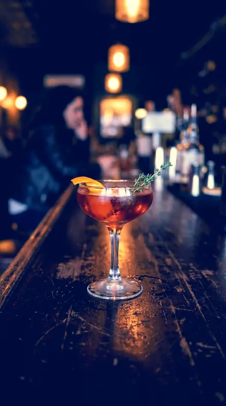 Cyan Floor applied to Cocktail bar