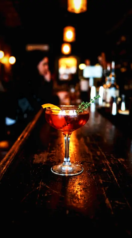 Anodised Plate applied to Cocktail bar