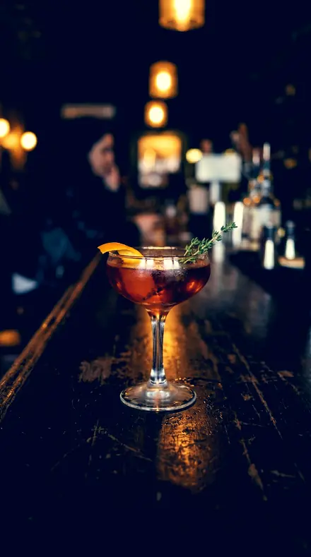 Amber Over applied to Cocktail bar
