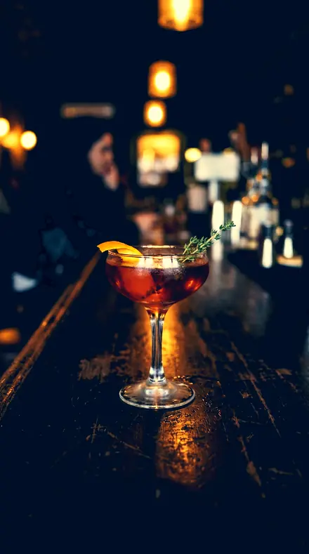 Halved Scale applied to Cocktail bar